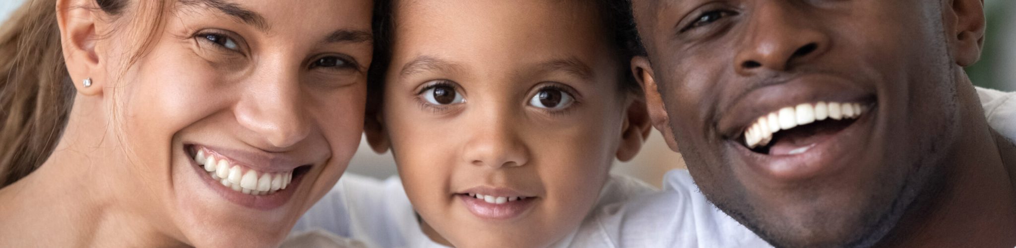 Head,Shot,Portrait,Close,Up,Smiling,African,American,Mother,,Father